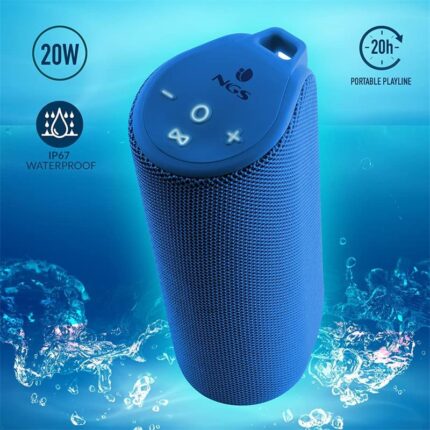 altavoces ngs roller reef bluetooth usb c ip67 20w portable blue
