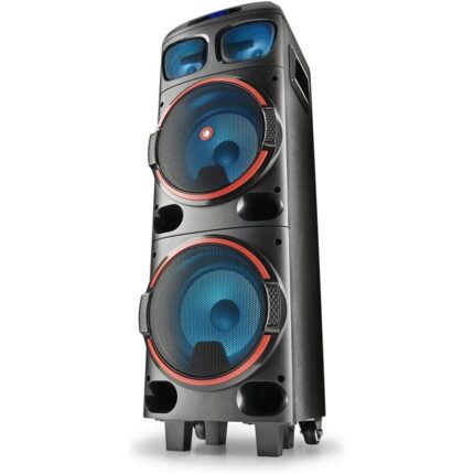 altavoces ngs wild dub 1 300w doble subwoofer 8 led usb/sd/bluetooth