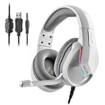 auriculares + microfono ngs gaming ghx 515 white