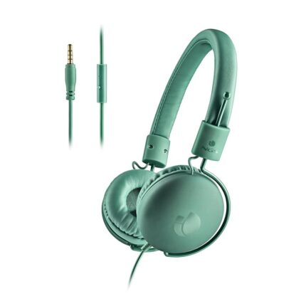 auriculares + microfono ngs headphone cross hop green