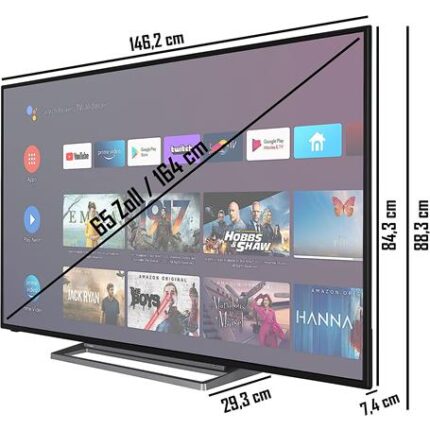 televisor led toshiba 65" uhd 4k smart tv android wifi bluetooth dolby