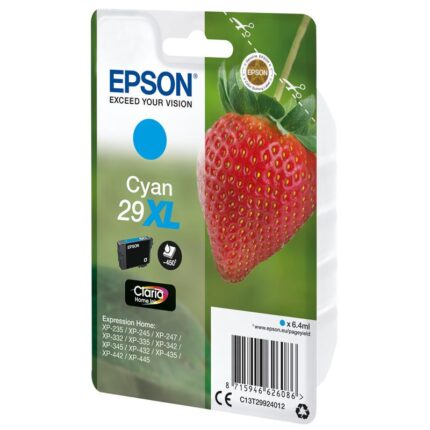 tinta epson c13t29924012 cyan xl 29xl
