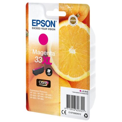 tinta epson c13t33634012 magenta xl 33xl