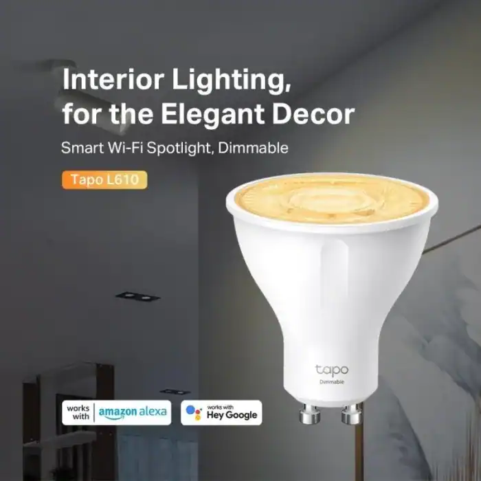 Altavoz Wi-Fi para iluminación inteligente con control por voz.