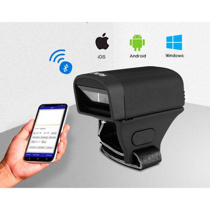 lector codigos avpos bt02 portatil finger bluetooth 1d + 2d + qr