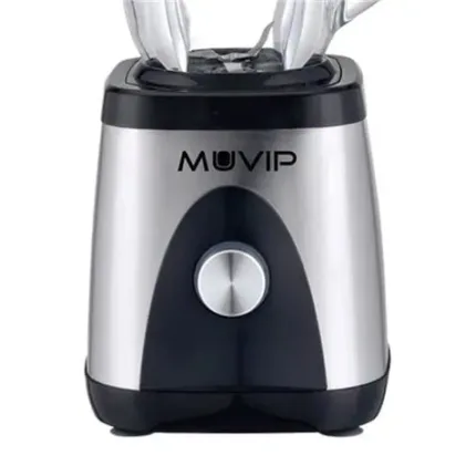batidora inoxidable vaso cristal 1300w 1.5 litros muvip