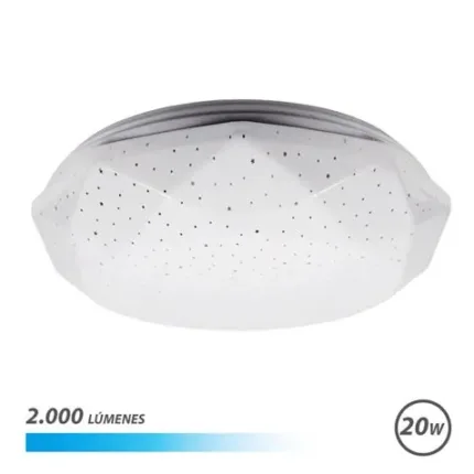 aplique led techo 20w 2000lm luz fria serie neptuno elbat
