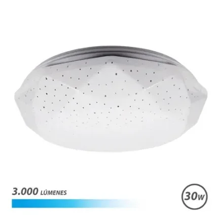 aplique led techo 30w 3000lm luz fria serie neptuno elbat