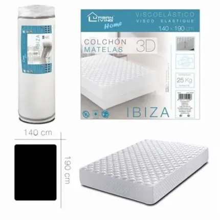 colchon viscoelastico ibiza 140x190 urban living