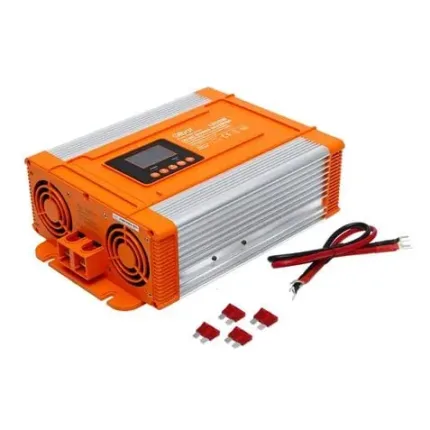 convertidor de corriente onda pura con pantalla lcd 1200w elbat