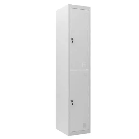 taquilla metÁlica 2 puertas 1800x300x500mm cromad