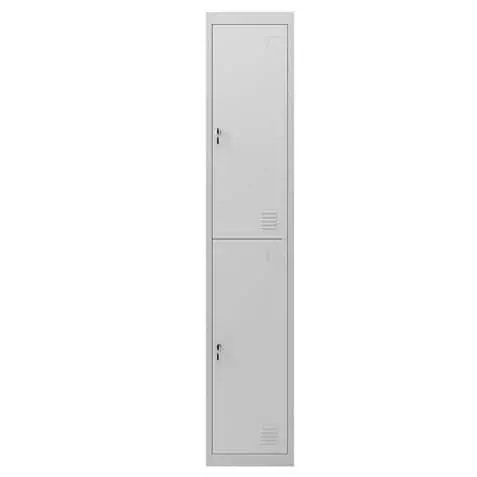 taquilla metÁlica 2 puertas 1800x300x500mm cromad