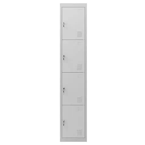 taquilla metÁlica 4 puertas 1800x300x500mm cromad