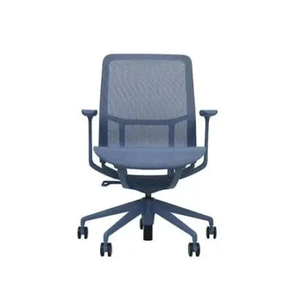 silla oficina gama sense elegance azul cromad