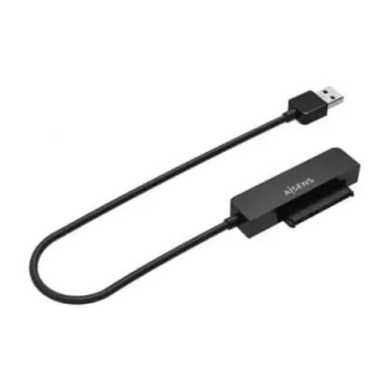adaptador usb 3.1 usb a sata 2.5/3.5 aisens black