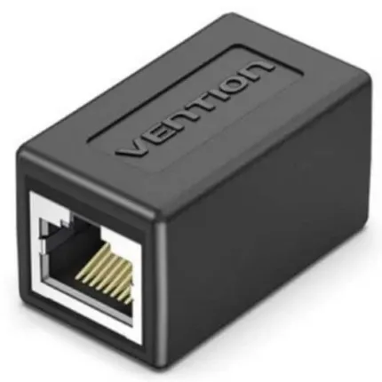 adaptador vention rj45 cat.6 ftp hembra hembra black ( pack 5ud )