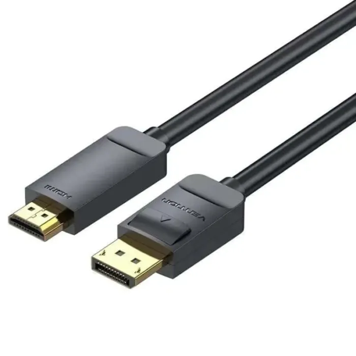 cable conversor vention display port m hdmi 1.4 4k 1m black