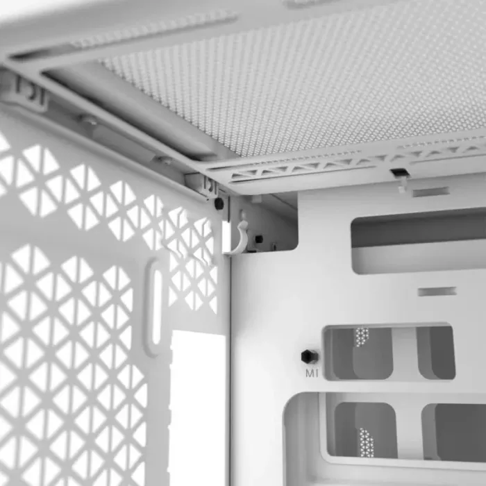 caja ordenador gaming corsair 2500x cristal templado white