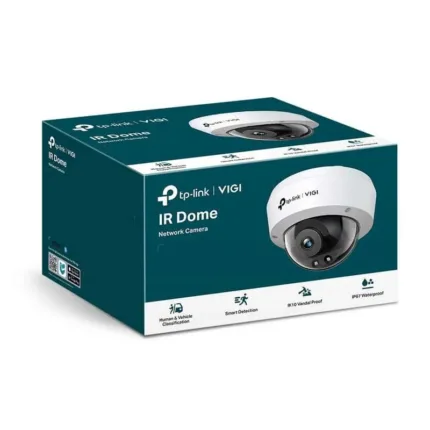 camara ip tp link vigi domo interior/exterior 3mp 4mm ir 30m ip67/ik10 poe
