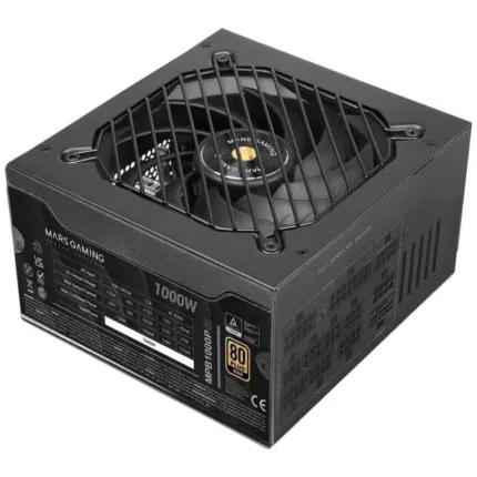 fuente de alimentacion mars gaming mbp 1000w 80+ gold modular black
