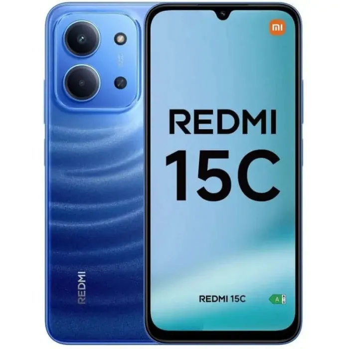 smartphone xiaomi redmi 15c 6.9 4gb/128gb/50mp/nfc/4g blue