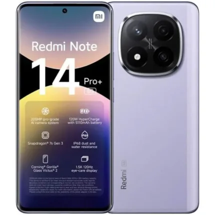 smartphone xiaomi redmi note 14 pro+ 6.67 12gb/512gb/200mp/nfc/5g lavander purple
