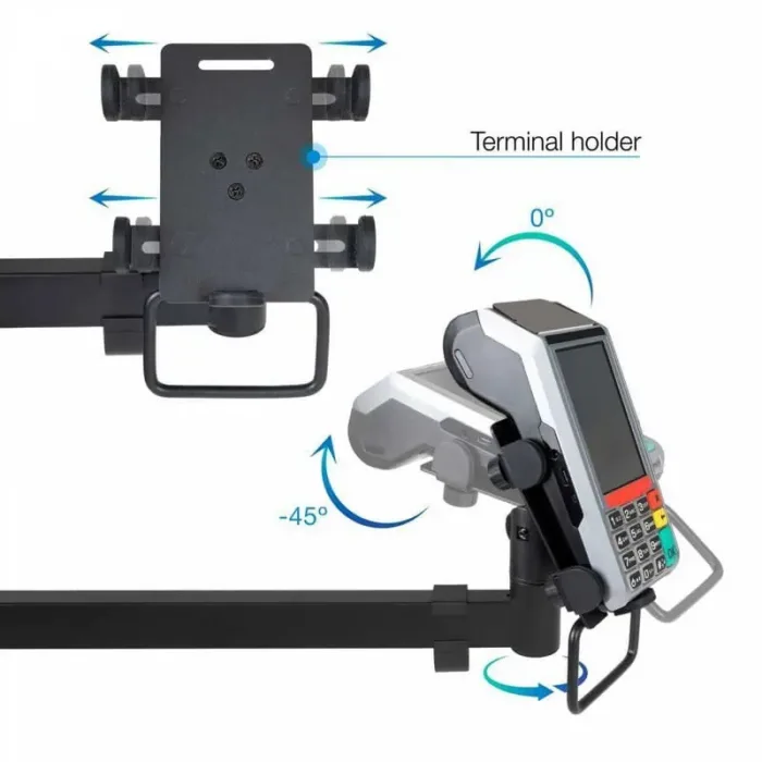 soporte de mesa avpos 4 1 para tpv/monitor/impresora/datafono