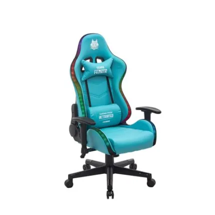 silla gaming rgb serie fenrir verde cromad