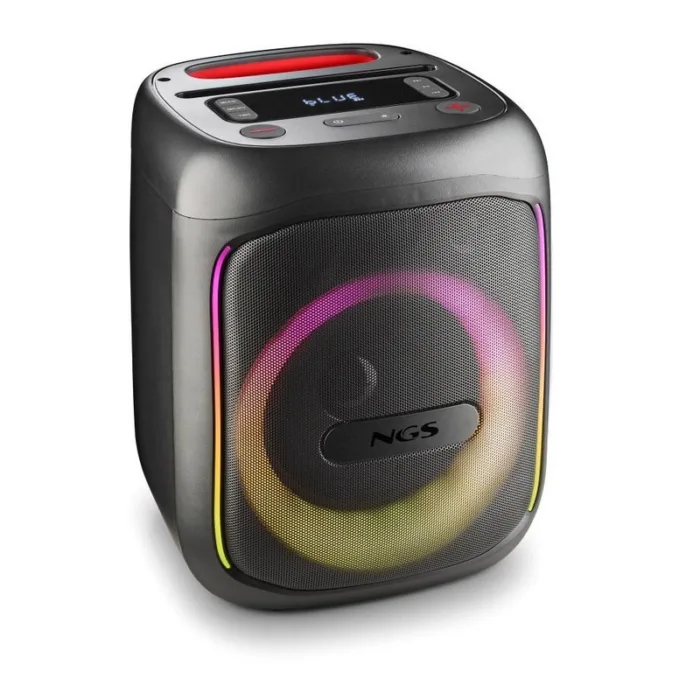 altavoz ngs wild swag go 80w led usb/bluetooth/microfono/aux portable