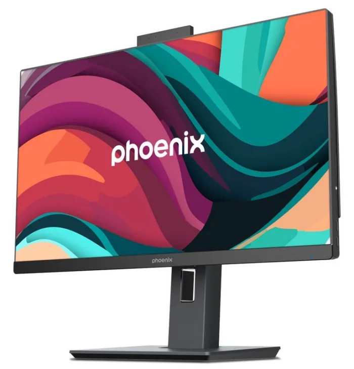 ordenador phoenix aio 24 i3 12100/8gb ddr5/ssd500gb/wifi/webcam/ergo/w11p black