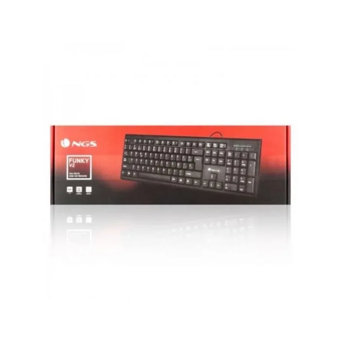 teclado ngs funky usb multimedia black