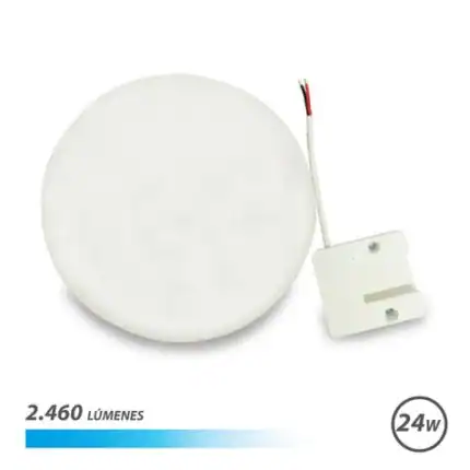 Luz de emergencia LED de bajo consumo, 24W, 2460 lúmenes, ideal para sistemas de seguridad y evacuación.