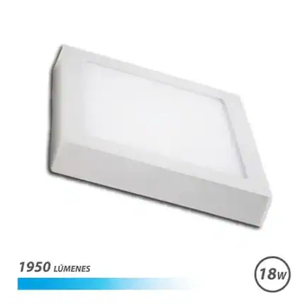 Luz LED de 18W con 1950 lúmenes, ideal para iluminación eficiente y duradera en espacios diversos.