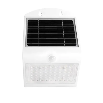 aplique led solar 4w 500lm doble iluminaciÓn blanco elbat