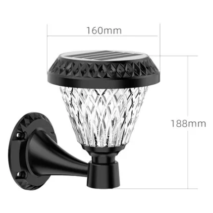 farol led solar 250lm negro elbat