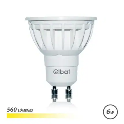 Lámpara LED inteligente Elbat de 6W para iluminación eficiente y económica.