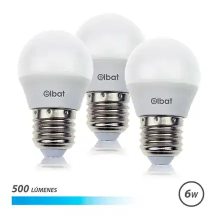 Bombillas LED 6W, eficiencia energética, iluminación moderna y económica.