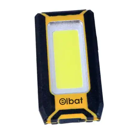 Lámpara LED portátil Elbat para trabajos de iluminación y emergencias.