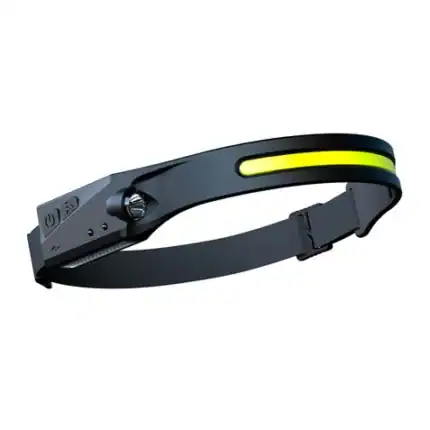Cinturón inteligente con luces LED, ideal para actividades al aire libre y seguridad personal. Tecno.