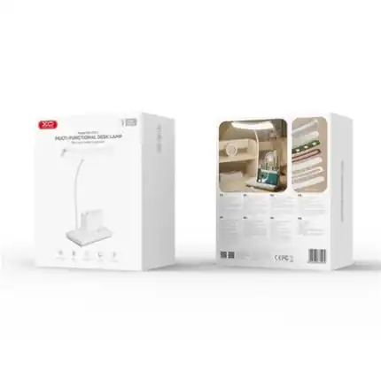Lámpara de escritorio multifuncional para oficina y estudio con luz LED ajustable y puerto USB. Idea.