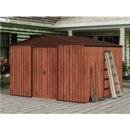 caseta de metal | puertas correderas 300x304.5x214.5cm (9.14m2) efecto made