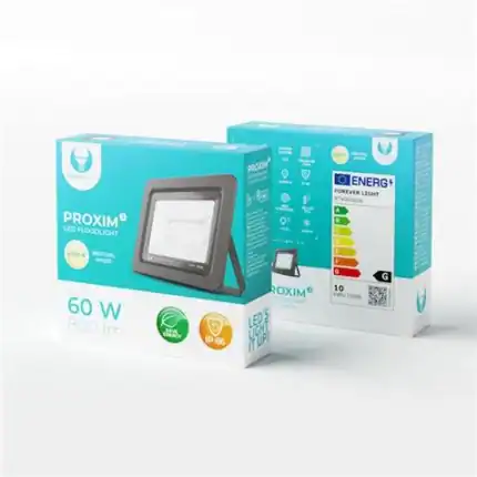 Lámpara LED Proxim de 60W para iluminación exterior, eficiente y duradera, ideal para espacios exter.