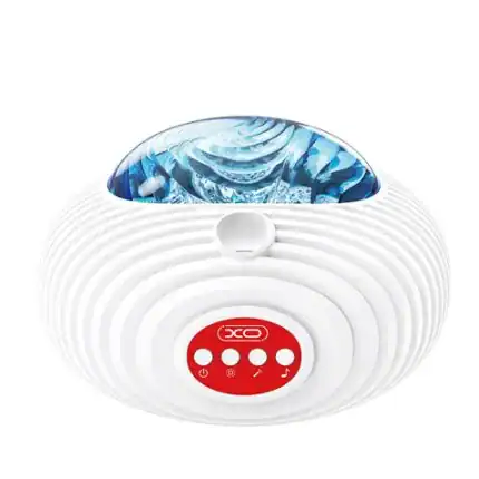 Aromatizador ultrasónico con luces LED y difusor de aromas para hogar y oficina.