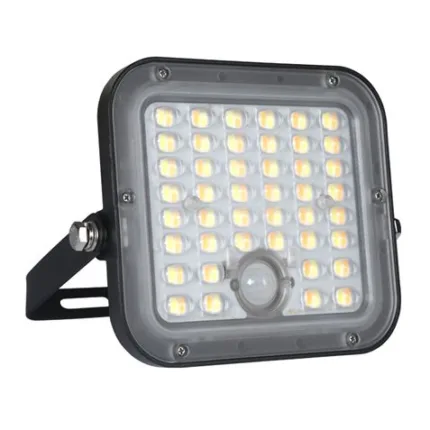 foco led solar 10w 1500lm con sensor + mando + cct 3000k/6000k elbat