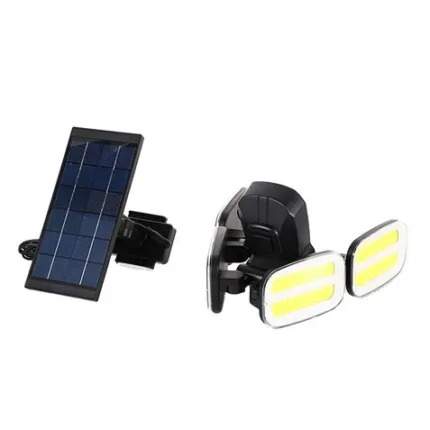 foco solar cuÁdruple con sensor 800lm elbat