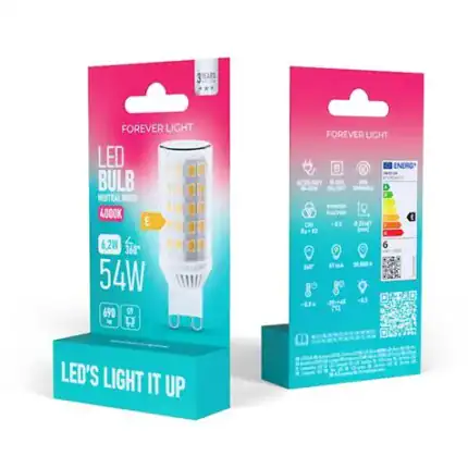 Bombilla LED eficiente y de larga duración para hogares y oficinas.