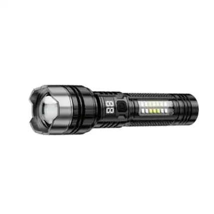 Linterna LED potente y recargable para actividades al aire libre y emergencias en Canarias.