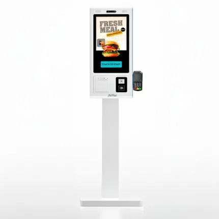 kiosko autoservicio avpos smartline suelo 27 i5 10th/8gb/256gb/wifi/printer/2d/w11pro white