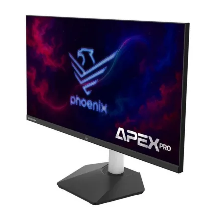 monitor gaming phoenix apex pro 27 2k qhd 180hz ergonomico multimedia led hdmi displayport black/white