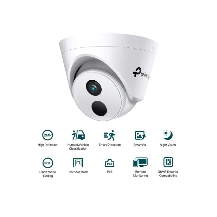 camara ip tp link vigi turret interior 2mp 4mm ir 30m poe